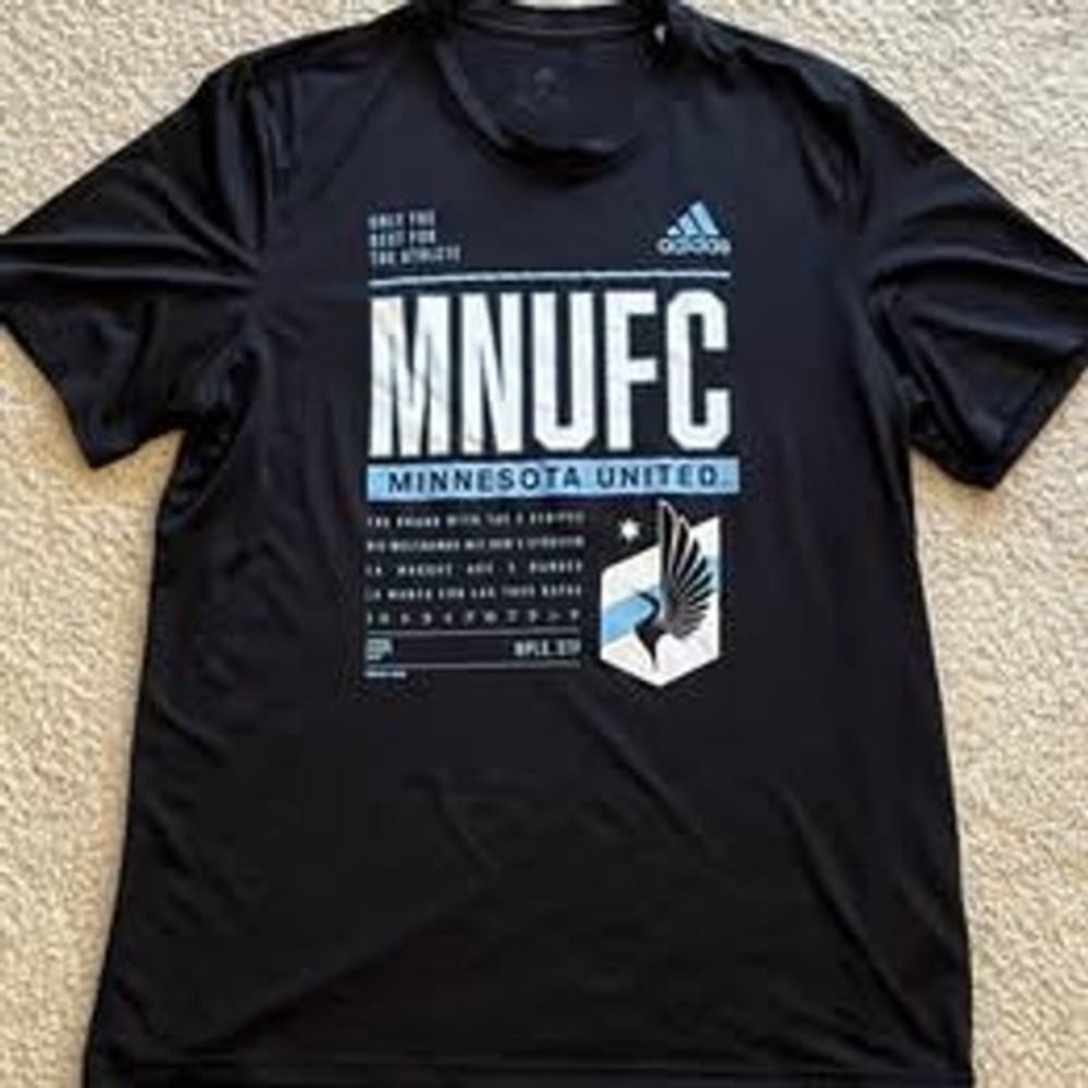 New Adidas MNUFC Minnesota United Loons Soccer Athletic Shirt Men XL